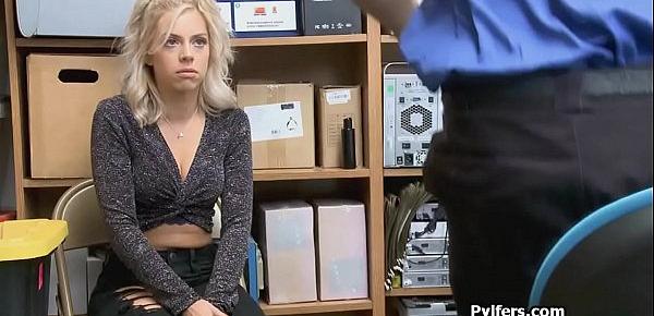  Pounding crazy hot blonde break in suspect at the office